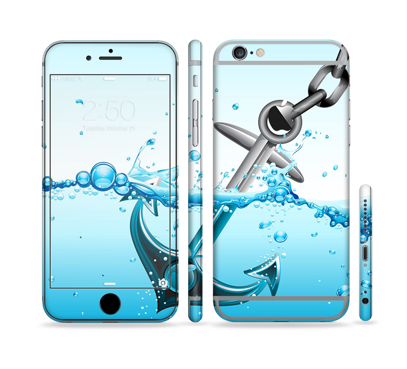 The Anchor Splashing Sectioned Skin Series for the Apple iPhone 6