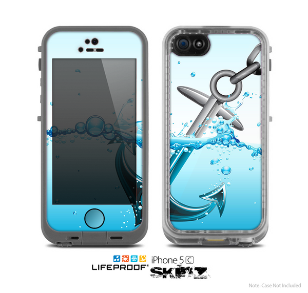 The Anchor Splashing Skin for the Apple iPhone 5c LifeProof Case