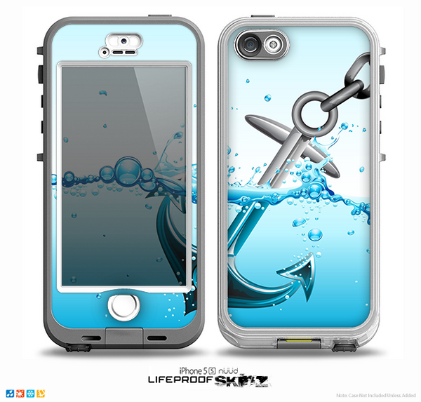 The Anchor Splashing Skin for the iPhone 5-5s NUUD LifeProof Case for the LifeProof Skin