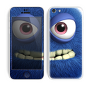 The Angry Blue Fury Monster Skin for the Apple iPhone 5c
