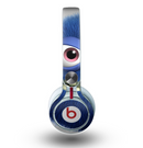 The Angry Blue Fury Monster Skin for the Beats by Dre Mixr Headphones