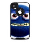 The Angry Blue Fury Monster Skin for the iPhone 4-4s OtterBox Commuter Case