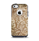 The Antique Floral Lace Pattern Apple iPhone 5c Otterbox Commuter Case Skin Set