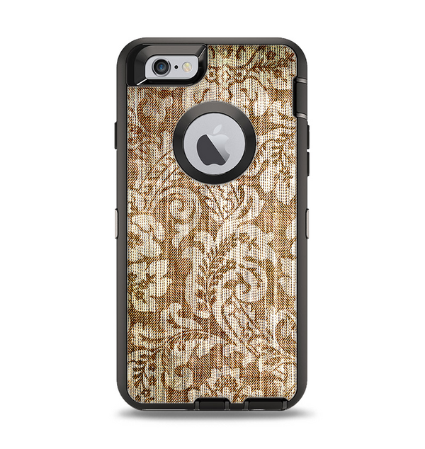 The Antique Floral Lace Pattern Apple iPhone 6 Otterbox Defender Case Skin Set