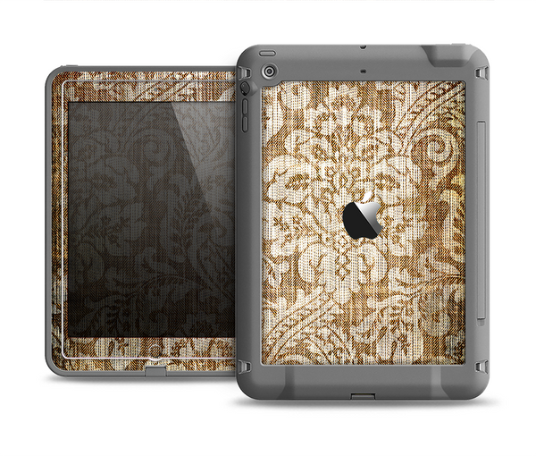 The Antique Floral Lace Pattern Apple iPad Mini LifeProof Fre Case Skin Set