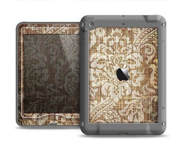 The Antique Floral Lace Pattern Apple iPad Mini LifeProof Nuud Case Skin Set