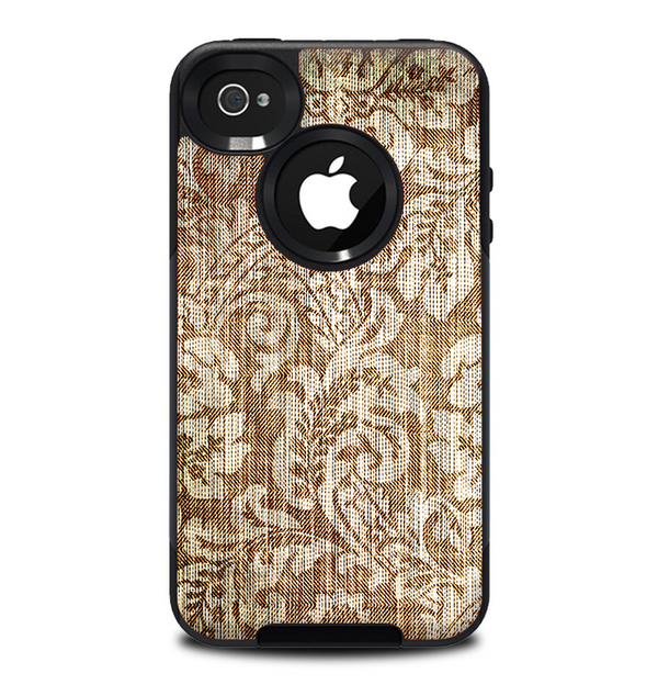The Antique Floral Lace Pattern Skin for the iPhone 4-4s OtterBox Commuter Case