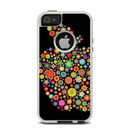 The Apple Icon Floral Collage Apple iPhone 5-5s Otterbox Commuter Case Skin Set