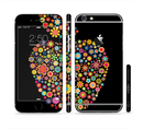 The Apple Icon Floral Collage Sectioned Skin Series for the Apple iPhone 6 Plus