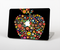 The Apple Icon Floral Collage Skin Set for the Apple MacBook Air 11"