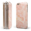 The Apricot Grunge Surface with Chevron iPhone 6/6s or 6/6s Plus 2-Piece Hybrid INK-Fuzed Case