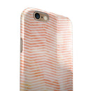 The Apricot Grunge Surface with Chevron iPhone 6/6s or 6/6s Plus 2-Piece Hybrid INK-Fuzed Case