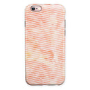 The Apricot Grunge Surface with Chevron iPhone 6/6s or 6/6s Plus 2-Piece Hybrid INK-Fuzed Case