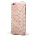 The Apricot Grunge Surface with Chevron iPhone 6/6s or 6/6s Plus 2-Piece Hybrid INK-Fuzed Case