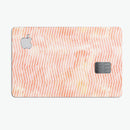 The Apricot Grunge Surface with Chevron - Premium Protective Decal Skin-Kit for the Apple Credit Card