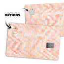 The Apricot Grunge Surface with Chevron - Premium Protective Decal Skin-Kit for the Apple Credit Card
