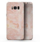 The Apricot Grunge Surface with Chevron - Samsung Galaxy S8 Full-Body Skin Kit