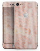 The Apricot Grunge Surface with Chevron - Skin-kit for the iPhone 8 or 8 Plus