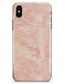 The Apricot Grunge Surface with Chevron - iPhone X Clipit Case