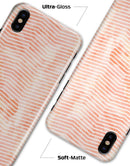 The Apricot Grunge Surface with Chevron - iPhone X Clipit Case
