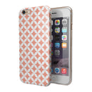 The Apricot and White Overlapping Circles iPhone 6/6s or 6/6s Plus 2-Piece Hybrid INK-Fuzed Case