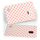 The Apricot and White Overlapping Circles - Premium Protective Decal Skin-Kit for the Apple Credit Card