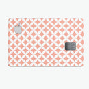 The Apricot and White Overlapping Circles - Premium Protective Decal Skin-Kit for the Apple Credit Card