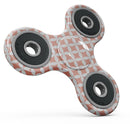 The Apricot and White Overlapping Circles Full-Body Fidget Spinner Skin-Kit