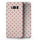 The Apricot and White Overlapping Circles - Samsung Galaxy S8 Full-Body Skin Kit