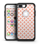 The Apricot and White Overlapping Circles - iPhone 7 or 7 Plus Commuter Case Skin Kit