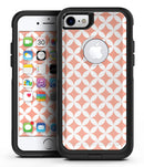 The Apricot and White Overlapping Circles - iPhone 7 or 7 Plus Commuter Case Skin Kit