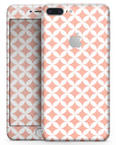 The Apricot and White Overlapping Circles - Skin-kit for the iPhone 8 or 8 Plus