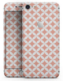 The Apricot and White Overlapping Circles - Skin-kit for the iPhone 8 or 8 Plus