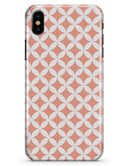 The Apricot and White Overlapping Circles - iPhone X Clipit Case