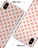 The Apricot and White Overlapping Circles - iPhone X Clipit Case