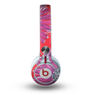The Artistic Purple & Coral Floral Skin for the Beats by Dre Mixr Headphones