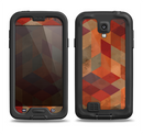 The Autumn Colored Geometric Pattern Samsung Galaxy S4 LifeProof Fre Case Skin Set
