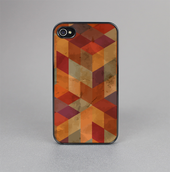 The Autumn Colored Geometric Pattern Skin-Sert for the Apple iPhone 4-4s Skin-Sert Case