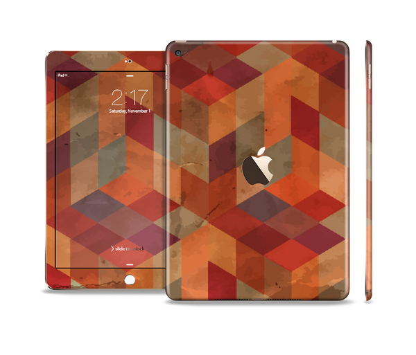 The Autumn Colored Geometric Pattern Skin Set for the Apple iPad Air 2