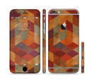 The Autumn Colored Geometric Pattern Sectioned Skin Series for the Apple iPhone 6s Plus