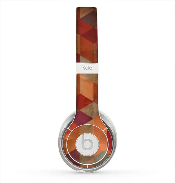 The Autumn Colored Geometric Pattern Skin for the Beats by Dre Solo 2 Headphones