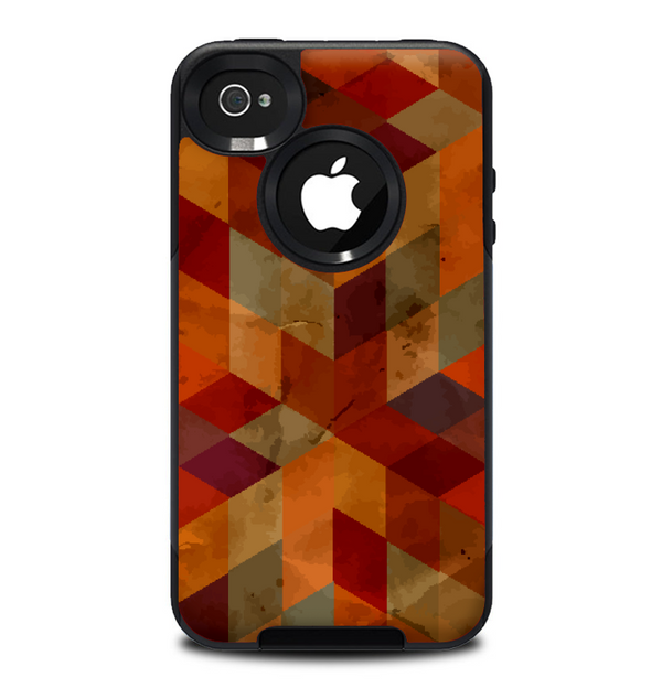 The Autumn Colored Geometric Pattern Skin for the iPhone 4-4s OtterBox Commuter Case