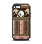 The Aztec Pink & Brown Lion Pattern Apple iPhone 5-5s Otterbox Defender Case Skin Set