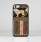 The Aztec Pink & Brown Lion Pattern Skin-Sert Case for the Apple iPhone 5/5s