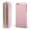 The Baby Pink Watercolor Stars iPhone 6/6s or 6/6s Plus 2-Piece Hybrid INK-Fuzed Case