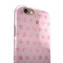 The Baby Pink Watercolor Stars iPhone 6/6s or 6/6s Plus 2-Piece Hybrid INK-Fuzed Case