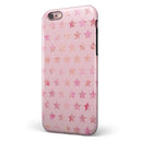 The Baby Pink Watercolor Stars iPhone 6/6s or 6/6s Plus 2-Piece Hybrid INK-Fuzed Case
