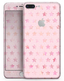 The Baby Pink Watercolor Stars - Skin-kit for the iPhone 8 or 8 Plus
