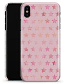 The Baby Pink Watercolor Stars - iPhone X Clipit Case