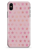 The Baby Pink Watercolor Stars - iPhone X Clipit Case